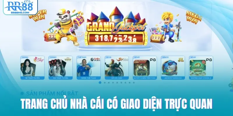 Trang chủ nhà cái có giao diện trực quan